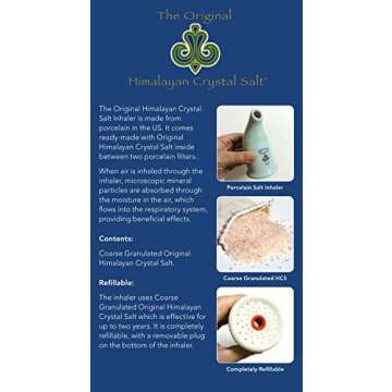 Original Himalayan Crystal Salt Inhaler for Bronchial and Lung Health | Made in USA