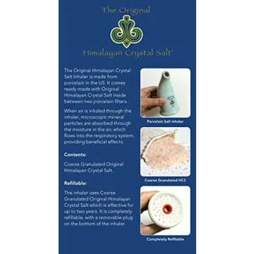 Original Himalayan Crystal Salt Inhaler for Bronchial and Lung Health | Made in USA