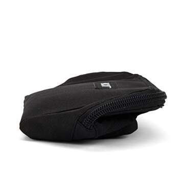 PackIt Freezable Snack Bag, Black, Built with EcoFreeze Technology, Foldable, Reusable, Zip Closure Locks in Cool Dry Air, Great for All Ages, and Fresh Snacks On the Go