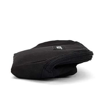 PackIt Freezable Snack Bag, Black, Built with EcoFreeze Technology, Foldable, Reusable, Zip Closure Locks in Cool Dry Air, Great for All Ages, and Fresh Snacks On the Go