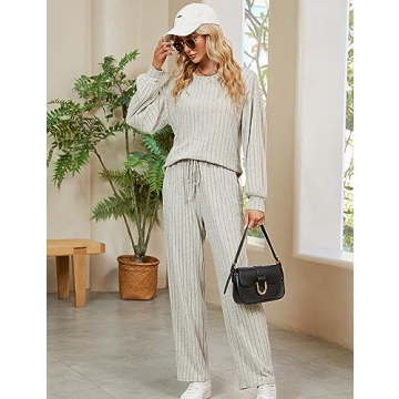 Women’s Pajama Set with Pockets - Cozy Fall Sleepwear