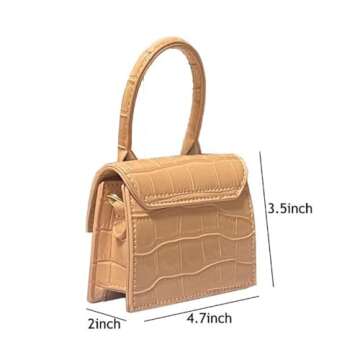 Cute Mini Crossbody Purse for Girls - Trendy Light Pink