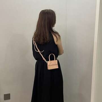 Cute Mini Crossbody Purse for Girls - Trendy Light Pink