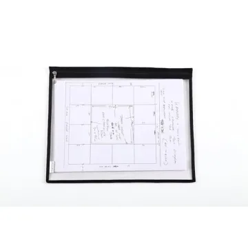 Augbunny Multi-purpose Water Resisitant Clear PVC Organizer Bag Pouch with Zipper Closure 6-pack