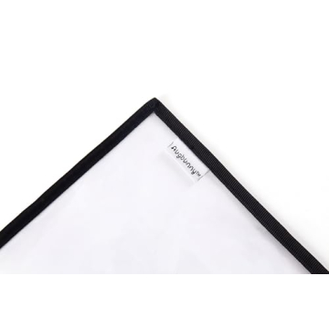 Augbunny Multi-purpose Water Resisitant Clear PVC Organizer Bag Pouch with Zipper Closure 6-pack