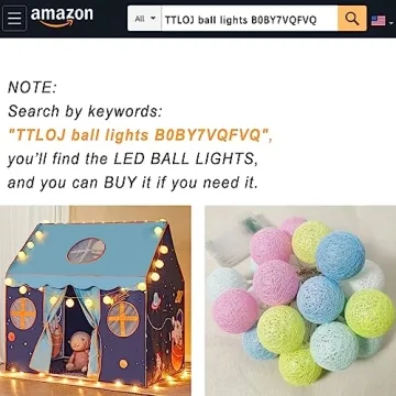 Enchanting TTLOJ Kids Play Tent with Fairy Lights