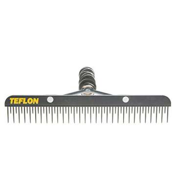 Sullivan Supply Teflon Fluffer Comb w/Grip – Ultimate Grooming Tool for All Coat Types