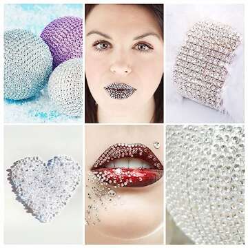 2210 Clear Rhinestone Stickers for Craft & Beauty