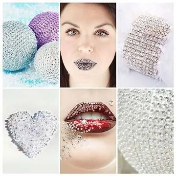 2210 Clear Rhinestone Stickers for Craft & Beauty