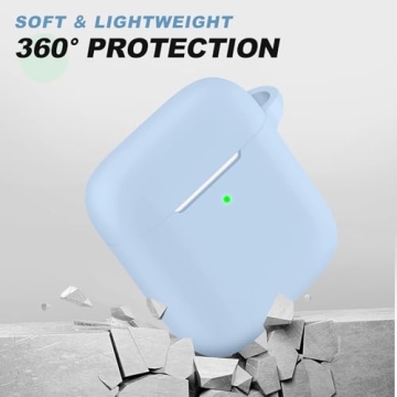 Woyinger Silicone AirPods Case with Cleaner Kit Sky Blue