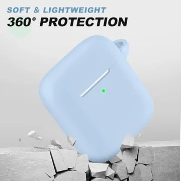Woyinger Silicone AirPods Case with Cleaner Kit Sky Blue