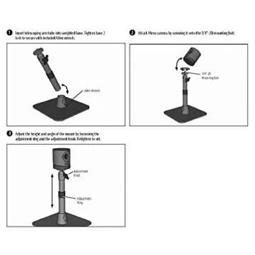 ARKON Height Adjustable Stand for Mevo Live Streaming