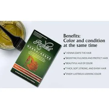 Reshma Beauty Henna Hair Color 100% Natural, For Soft Shiny Hair, Henna Hair Color, Gray Coverage, Ayurveda Hair Product, 2.12 oz, Pack of 1 (Highlights)