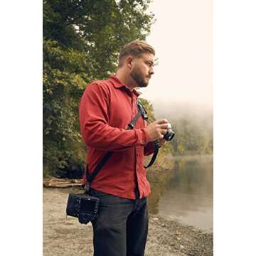 BLACKRAPID Hybrid Breathe Camera Sling, Original Camera Sling Design, Strap for 1 or 2 DSLR, SLR and Mirrorless Cameras