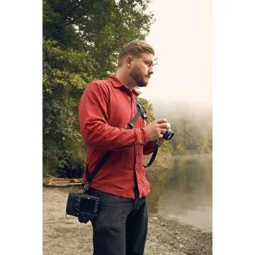 BLACKRAPID Hybrid Breathe Camera Sling, Original Camera Sling Design, Strap for 1 or 2 DSLR, SLR and Mirrorless Cameras