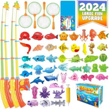 CozyBomB Magnetic Fishing Toys Game Set for Kids