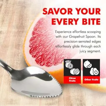 Chef Craft Grapefruit Spoons Set Perfect for Breakfast