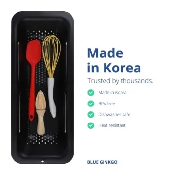 BLUE GINKGO Over the Sink Colander - Adjustable Kitchen Essential