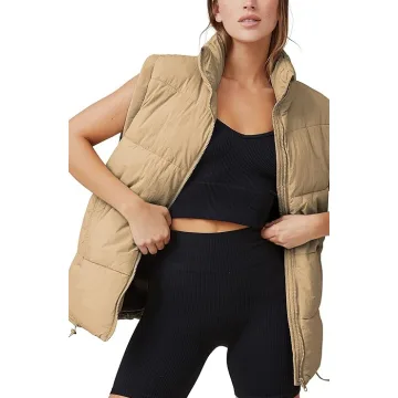 Yeokou Womens Zip Up Puffer Vest