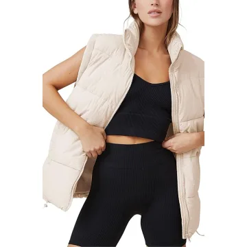 Yeokou Womens Zip Up Puffer Vest