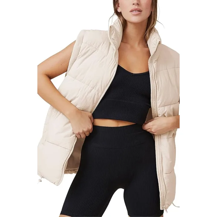 Yeokou Womens Zip Up Puffer Vest