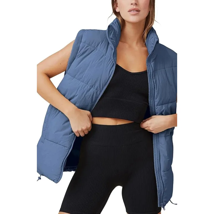 Yeokou Womens Zip Up Puffer Vest