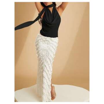 Stylish SOLY HUX Y2K Halter Crop Top for Summer