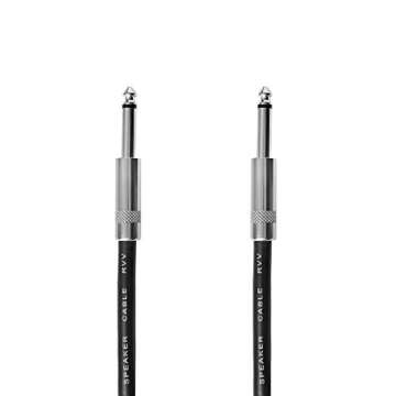 Yoico 2Pcs 50 Feet Professional 1/4" to 1/4" Speaker Cables, Pair 50 ft 12 Gauge 1/4 Male Inch Audio Amplifier Connection Heavy Duty Cord Wire