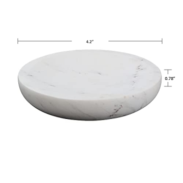 WORHE Marble Soap Dish - Elegant Bathroom Accessory