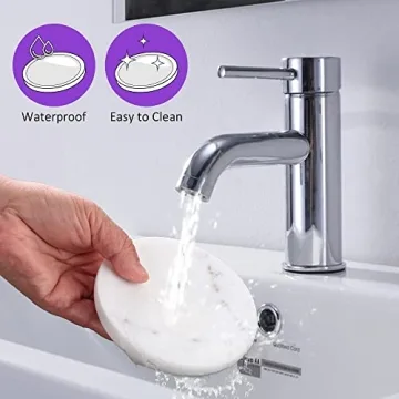 WORHE Marble Soap Dish - Elegant Bathroom Accessory