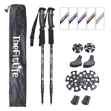 Ultralight Anti-Shock Nordic Walking Poles for Hiking & Trekking