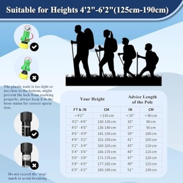 Ultralight Anti-Shock Nordic Walking Poles for Hiking & Trekking