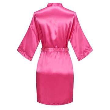 Old-to-new Women Bathrobe Lightweight Kimono Soft Robe Bride Bridesmaid Sleepwear Spa Robe Bridal Pa...