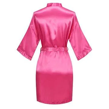 Old-to-new Women Bathrobe Lightweight Kimono Soft Robe Bride Bridesmaid Sleepwear Spa Robe Bridal Pa...