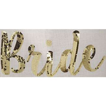 Mud Pie Bride Gold Sequin Tote - Stylish Wedding Essential