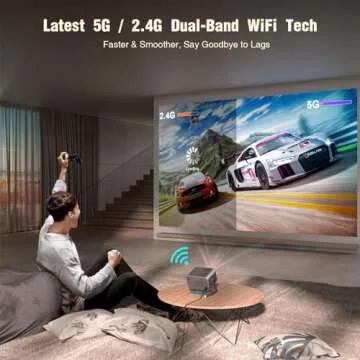 VOPLLS Smart Projector with Netflix and AI Auto Focus