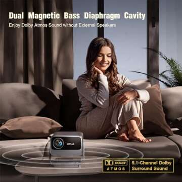 VOPLLS Smart Projector with Netflix and AI Auto Focus