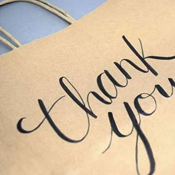 Prime Line Large Kraft Paper Bags - Durable, Customizable 100 Pack