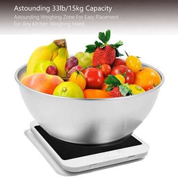 Vitafit Digital Kitchen Scale 33lbs with Precise Measurement