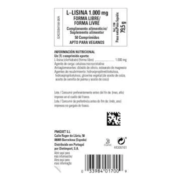 Solgar L-Lysine 1000 mg Tablets for Skin Health
