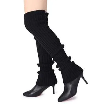 Pareberry Women's Winter Over Knee High Footless Socks