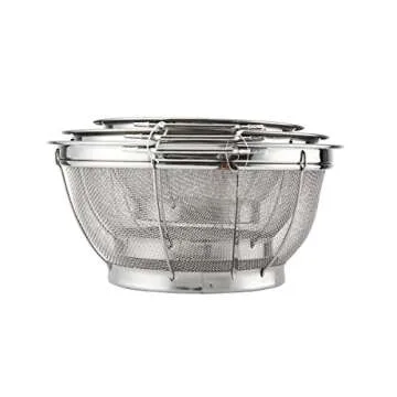 Farberware 5181490 Stainless Steel Colander Sieves-Set of 3, Multi Sized