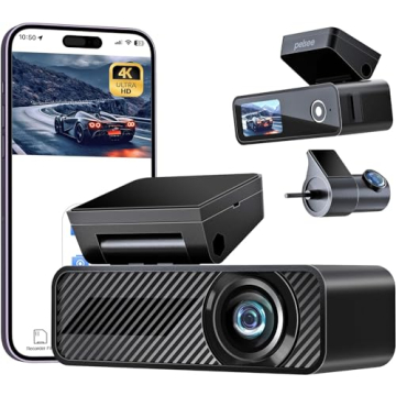 Pelsee Dash Cam with 4K Front and 2K Dual Recording