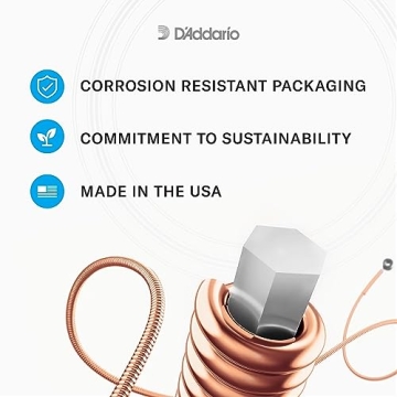 D'Addario 80/20 Bronze Acoustic Guitar Strings 3-Pack
