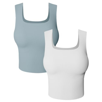 HYZ Women's Stylish Ribbed Crop Tanks for Versatile Outfits
