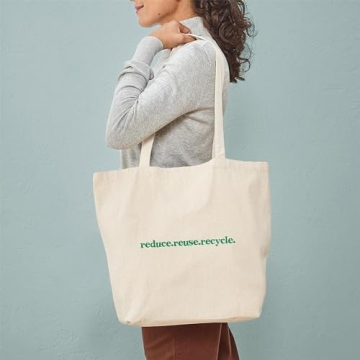 CaféPress Reusable Natural Canvas Tote Bag for Shopping