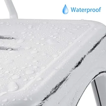 Devoko Distressed Blue Metal Indoor-Outdoor Chair Set