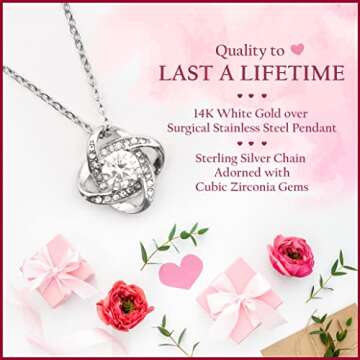 Soulmate Necklace for Women, Christmas Gift for Soulmate, Wife Necklace from Husband, Necklace For Girlfriend, Message Card Jewelry To My Soulmate Necklace, Valentine Necklace For Soulmate