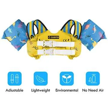 Chriffer Kids Swim Vest Life Jacket for 22-66 Pounds Boys and Girls, Toddler Floaties with Shoulder ...