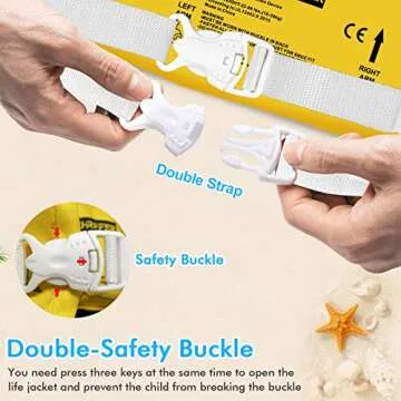 Chriffer Kids Swim Vest Life Jacket for Ages 2-7 Years